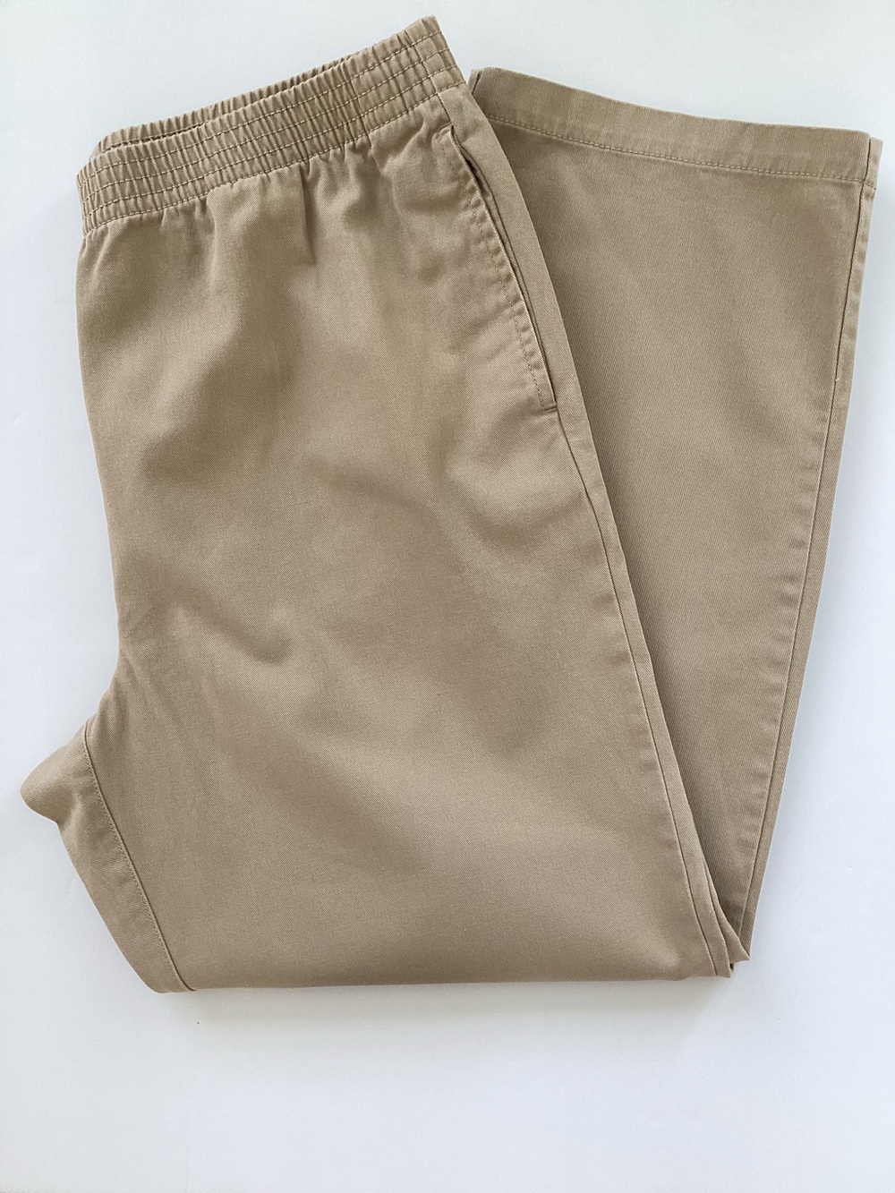 Aritzia Tna Cotton Straight Leg Pants in Khaki Beige Tan Size XLarge